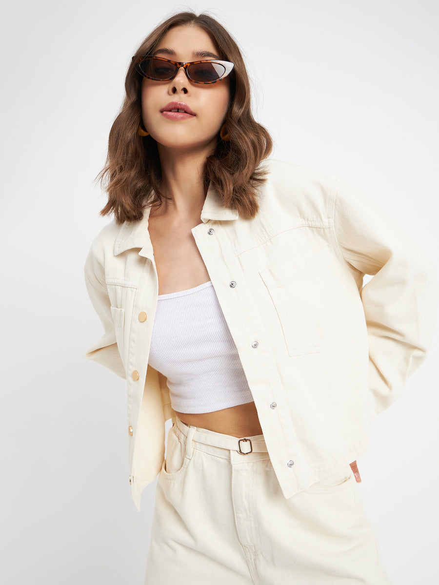 Drop Shoulder Boyfriend Denim Jacket – Jolie Vaughan Mature Women's Online  Clothing Boutique
